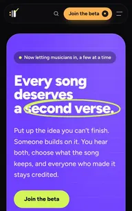 Second Verse home screen